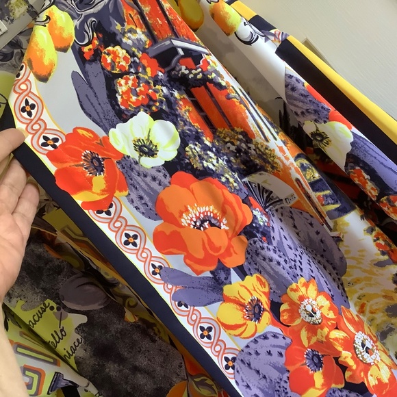 David Meister Open Front Kimono Golden Multi Sicilian SZ M/L - Picture 6 of 13